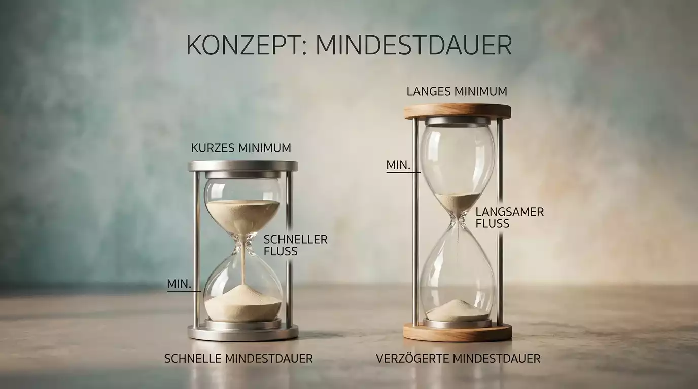 Vergleichsgrafik zwischen Selbstsperre mit Mindestdauer 3 Monate und Fremdsperre mit Mindestdauer 12 Monate in OASIS